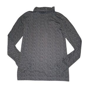 Athleta Flurry Peak Turtleneck Women’s Size M Blue Black Long Sleeve Thumb Hole